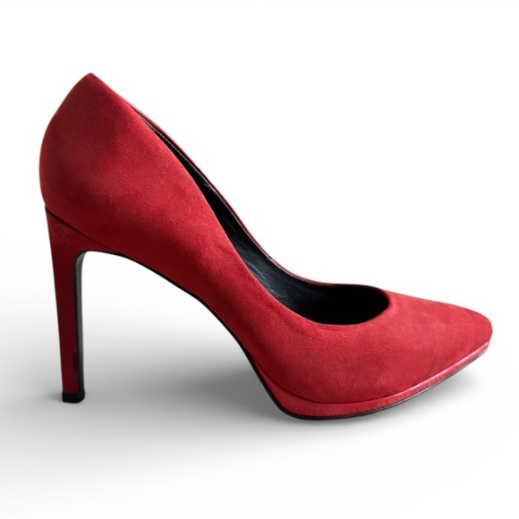 Aldo Shoes - New Aldo Red Suede Pointed Toe Stiletto Pumps Heels Date Night Shoes Party 8